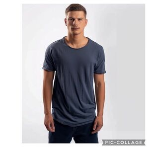 NEW BAYRUE MYRON COTTON RAW EDGE SHIRT